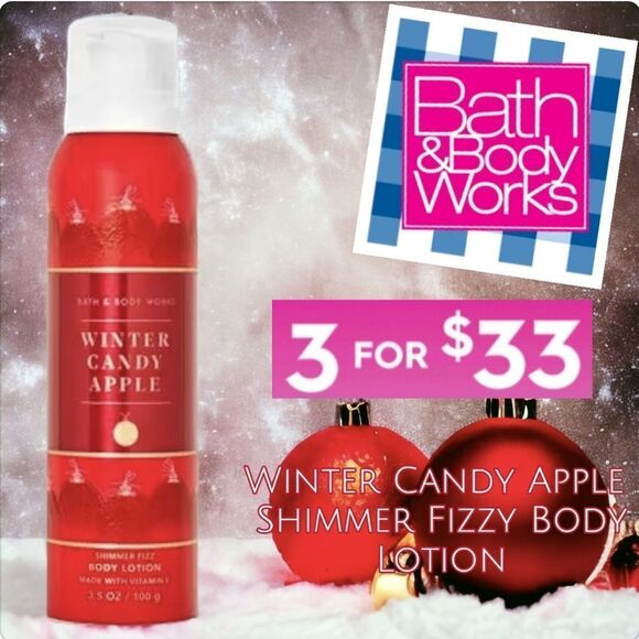 Winter Candy Apple Shimmer Fizz Body Lotion from Bath and Body Works - Picture 1 of 5